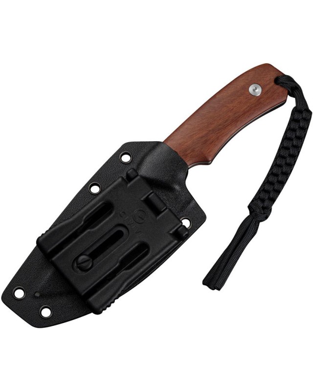 Civivi Gander Fixed Blade 14C28N steel full tang satin finish Brown wood handle