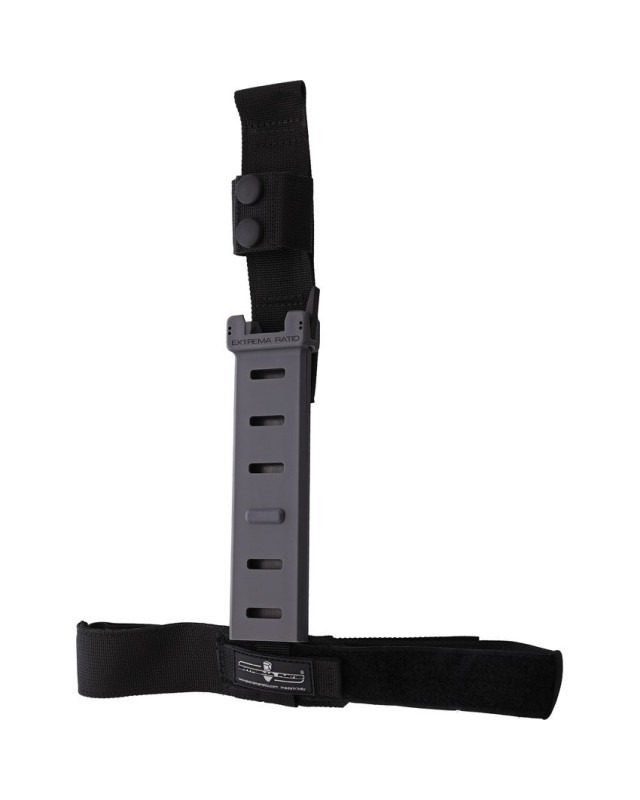 Extrema Ratio DMP fixed blade Bohler N690 steel stonewash finish Grey Forprene handle grey nylon MOLLE compatible belt s