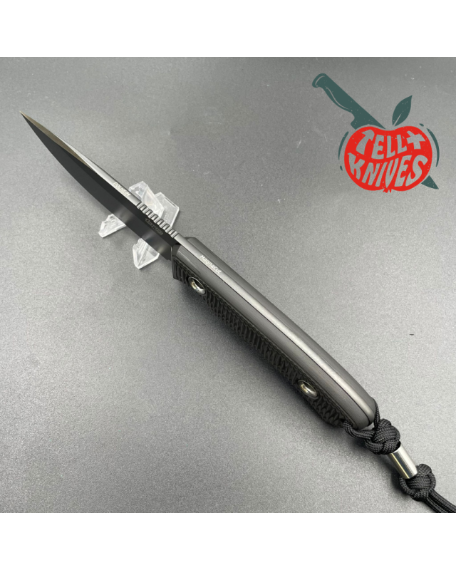 TRC Knives Signature Series 50pces Edition Polheim MagnaCut steel Black DLC Finish carbon fiber handle black kydex sheat