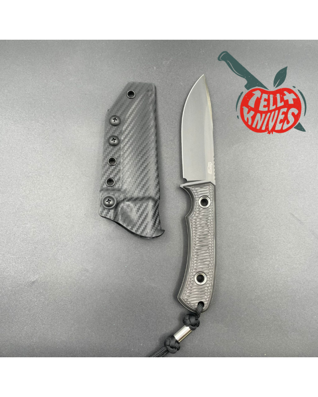 TRC Knives Signature Series 50pces Edition Polheim MagnaCut steel Black DLC Finish carbon fiber handle black kydex sheat