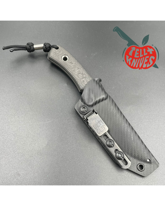 TRC Knives Signature Series 50pces Edition Polheim MagnaCut steel Black DLC Finish carbon fiber handle black kydex sheat