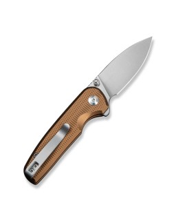 CIVIVI Mini Shakan Nitro-V stainless steel satin finish blade Flipper & Thumb Stud & Button Lock Knife Ripple Patterned 
