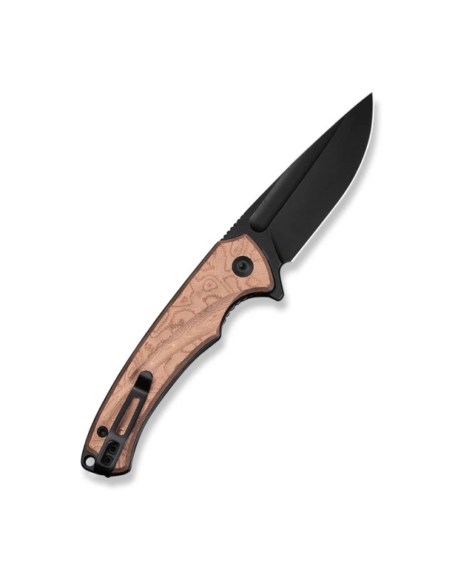 CIVIVI Voidflare 14C28N stainless steel blackwash finish blade Flipper folding Knife G10 With Copper Foil Handle