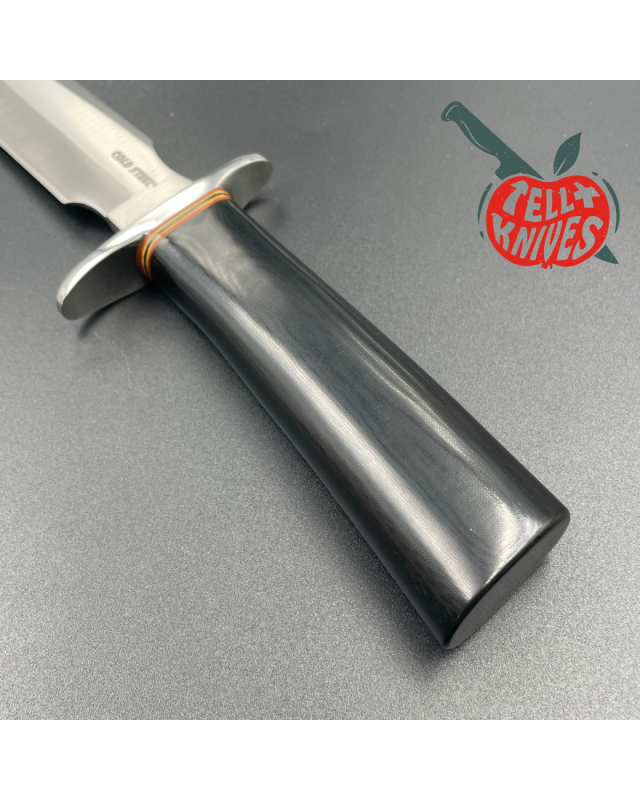 Cold Steel R1 Military Classic 400 Series Stainless Taiwan AUS-8A steel black micarta handle brown leather sheath