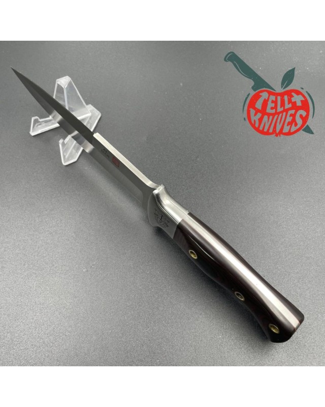 AL MAR KNIVES AMK SERE 3004 small Fighting Knife full tang AUS-6A steel micarta handle black leather sheath Special Forc