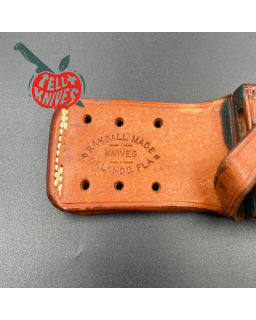 Randall Made Knives Vintage 70ies Model 15 5.5 Airman forged carbon steel black micarta four fingers grip handle brass g