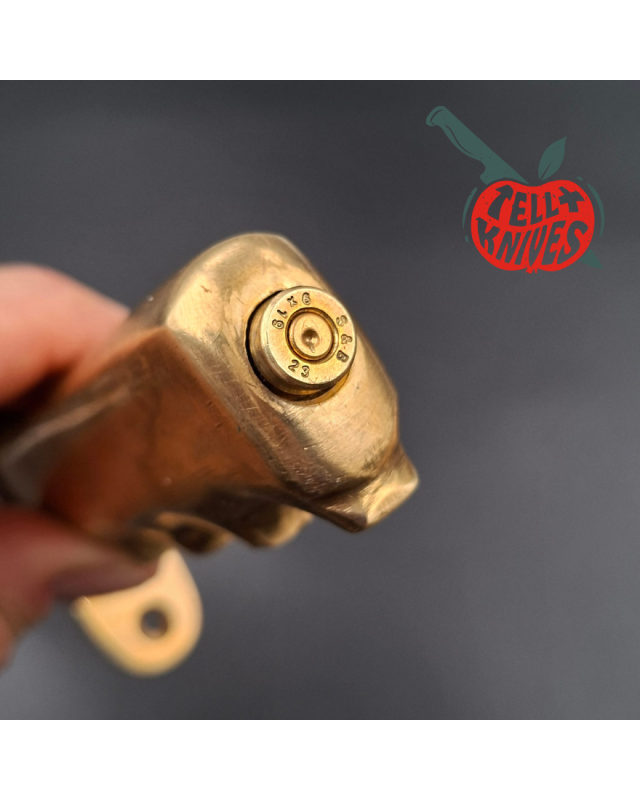 Trench Knife Custom Vintage 80ies RIGID blade SEKI Japan Swiss Legal Fighting Knife Brass handle