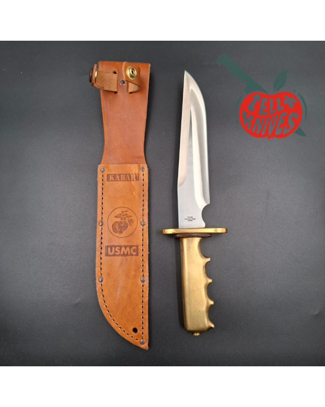 Trench Knife Custom Vintage 80ies RIGID blade SEKI Japan Swiss Legal Fighting Knife Brass handle