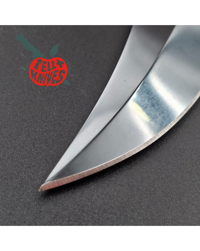 BÖKER HATTORI S1 Conrad Ben Baker 2002 Commemorative Edition - blued SK5 carbon steel blade stacked leather handle