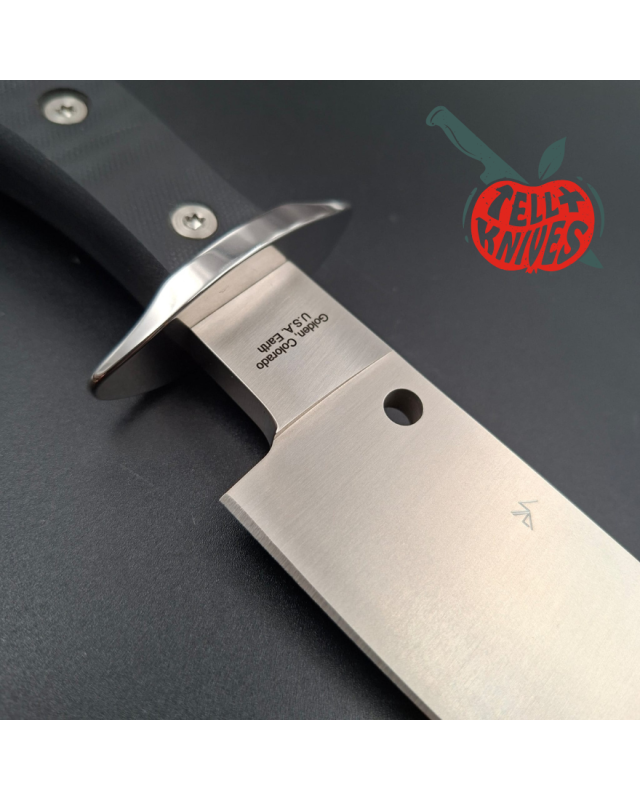 Spyderco Respect fixed blade CPM 154 stainless steel black G10 handle black nylon pouch