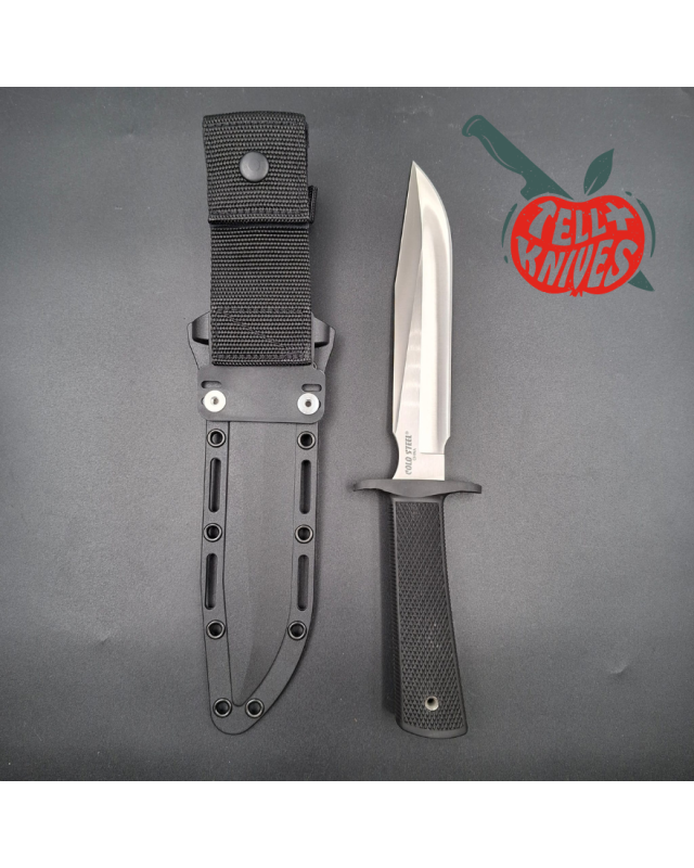 Cold Steel ODA fighting knife AUS8 stainless steel black Kraton handle black Kray-Ex sheath