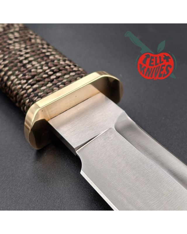 John EK - 1980/90 Commando Bowie Soldier of Fortune Limited Edition full tang 440C steel camo paracord wrapped handle gr