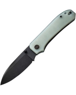 WE Knife Co Big Banter Linerlock CPM-20CV premium steel blackwash finish blade Jade G10 Handle