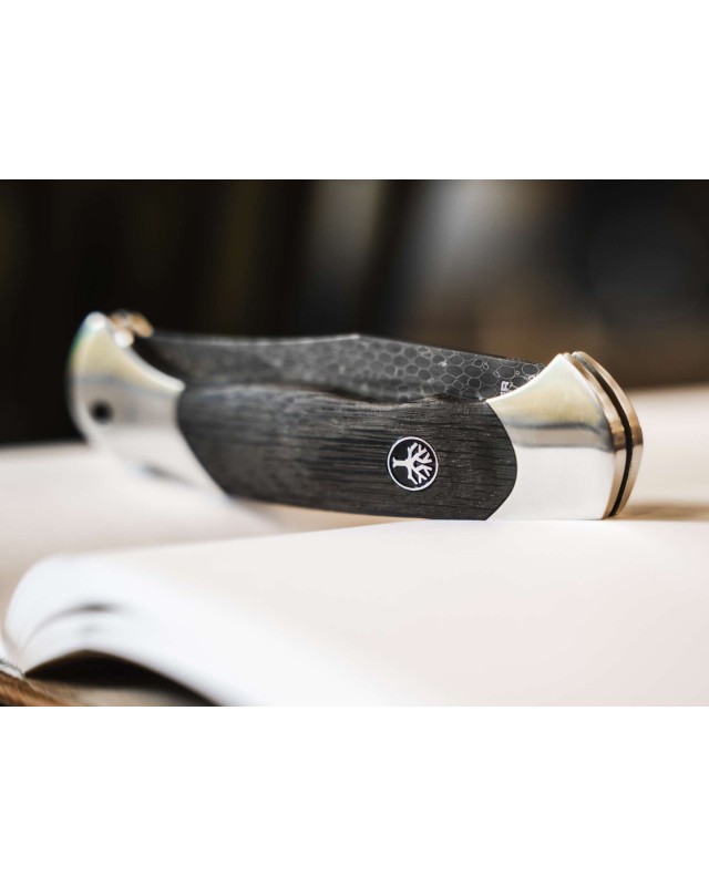 Böker Scout Damascus Blade Bog Oak handle Limited Edition 199pces