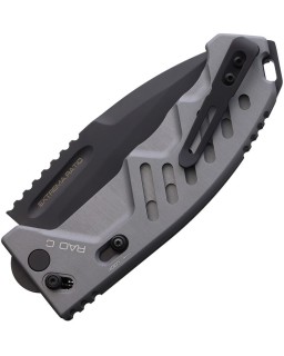 Extrema Ratio  RAO C Crossbar Lock Black MIL-C-13924 burnished Bohler N690 stainless blade Grey aluminium handle