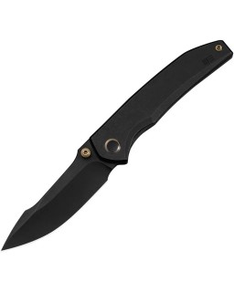 We Knife Co. Ryson Framelock M390 Premium Steel blackwash finish blade Black Titanium Handle