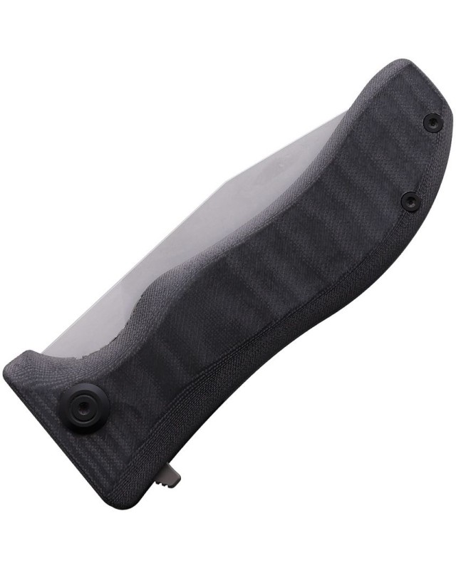 North Mountain Blade Lucky Dog 25243V CPM-3V carbon steel Linerlock black canva micarta handle