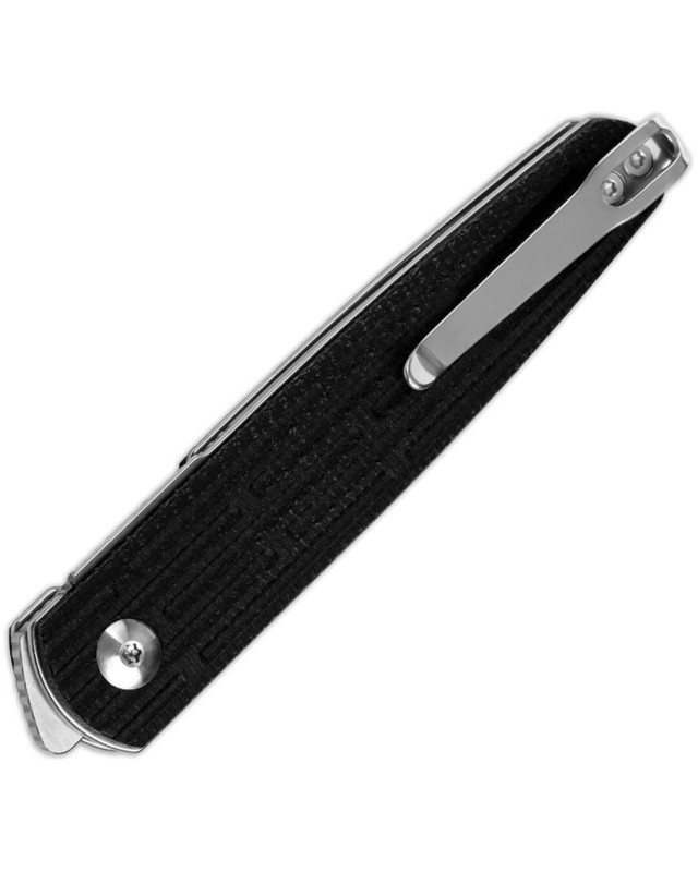 Kizer Cutlery Bamboo folding knife Nitro-V stainless steel satin finish blade linerlock black micarta handle