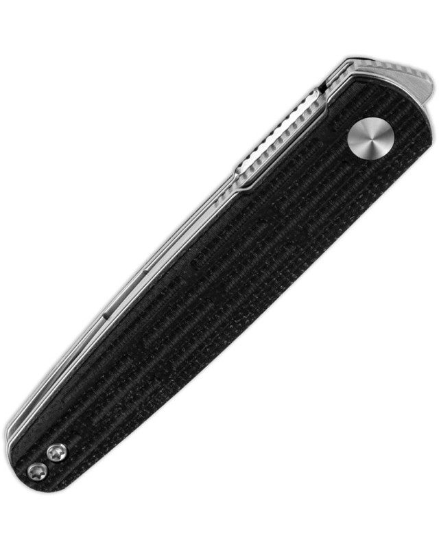 Kizer Cutlery Bamboo folding knife Nitro-V stainless steel satin finish blade linerlock black micarta handle