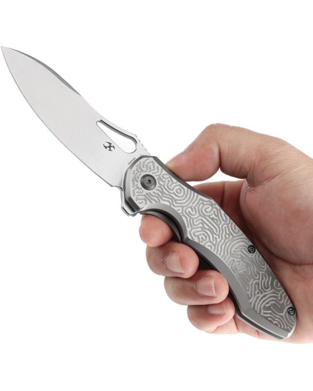 Kansept Echis Framelock Folding Knife  CPM S35VN Steel Titanium Handle