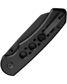 Civivi Pragma Prime folding knife 14C28N steel blackwash finish blade Button Lock Black Aluminium Handle Flipper