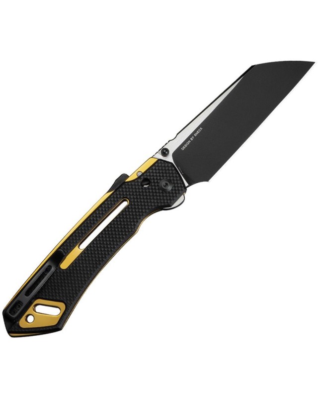 CIVIVI Buster FG Nitro-V steel two-tone finish Superlock black G10 handle