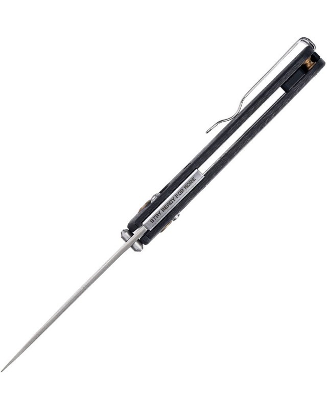 SRM Knives 255L folding knife Laminated 140Cr steel blade Carbon Fiber handle Crossbar Lock