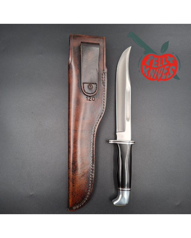 BUCK KNIVES 120 General fixed blade 1972-1986 420HC stainless steel black phenolic handle