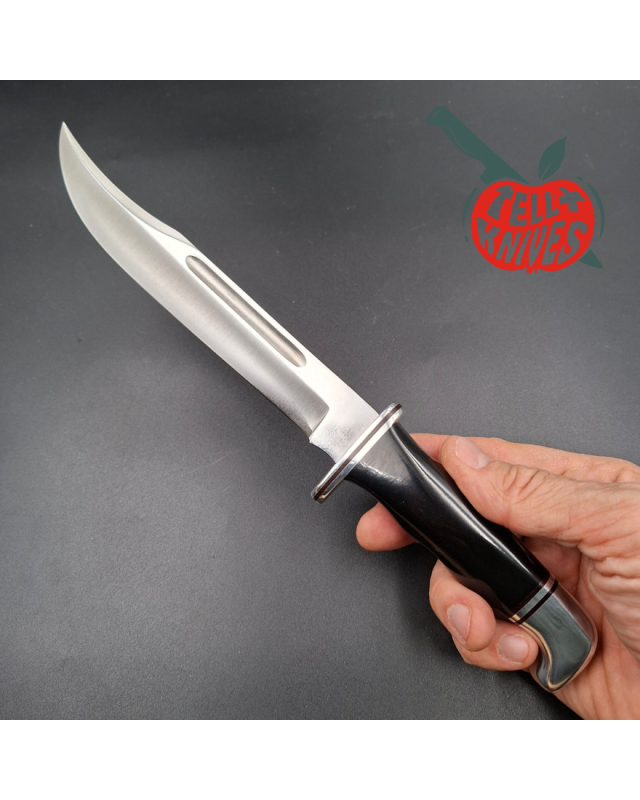 BUCK KNIVES 120 General fixed blade 1972-1986 420HC stainless steel black phenolic handle