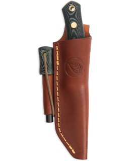 Casström No 8  Swedish Forest Knife Fixed Blade and Firesteel 12828 14C28N Steel Curly Birch Handle