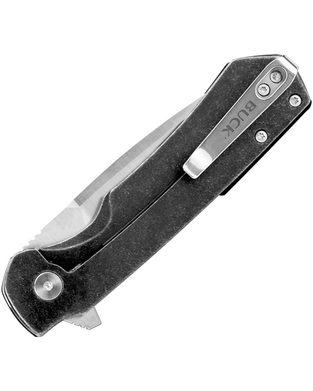 Buck Stinger Poket Knife  D2 Steel Black Carbon Fiber Aluminium Handle