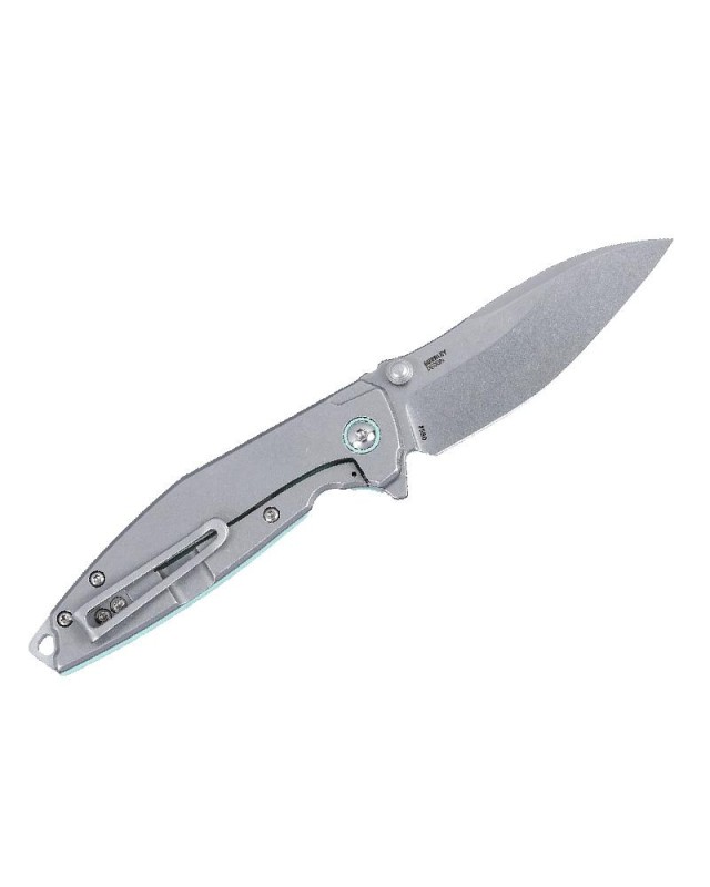 CRKT Ibis Linerlock Folding Knife 14C28N Steel Tiffany Blue G10 Handle
