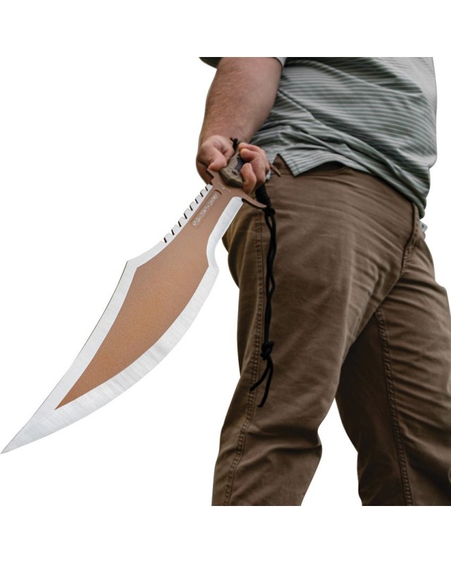 United Cutlery USMC Desert Ops Spartan Sword Tan finish black nylon sheath