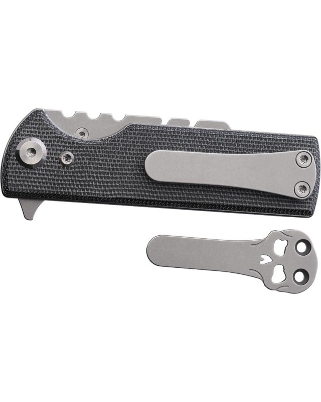 Chaves Knives C.H.U.B. Razor Blade Micarta handle flipper Linerlock