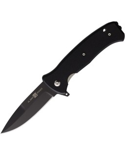AL MAR Knives Mini SERE 3 S35VN steel black TiNi coated blade black G10 handle flipper framelock