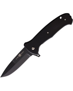 AL MAR Knives SERE 3 S35VN steel black TiNi coated blade black G10 handle flipper framelock