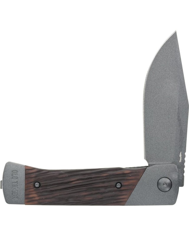 SCHRADE Frontier Folding Knife Linerlock stainless steel blade grey coating flipper