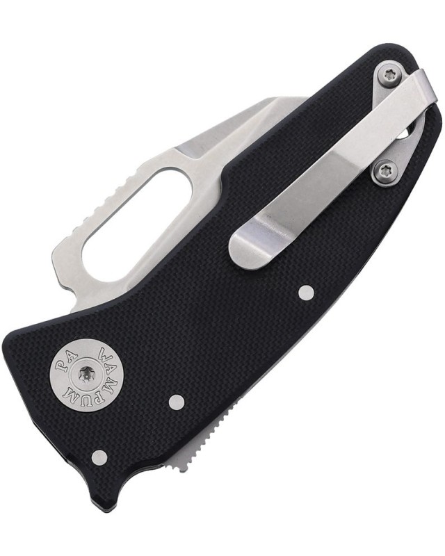 DEMKO Nano Shark-Lock CPM-20CV premium steel satin finish blade black G10 handle
