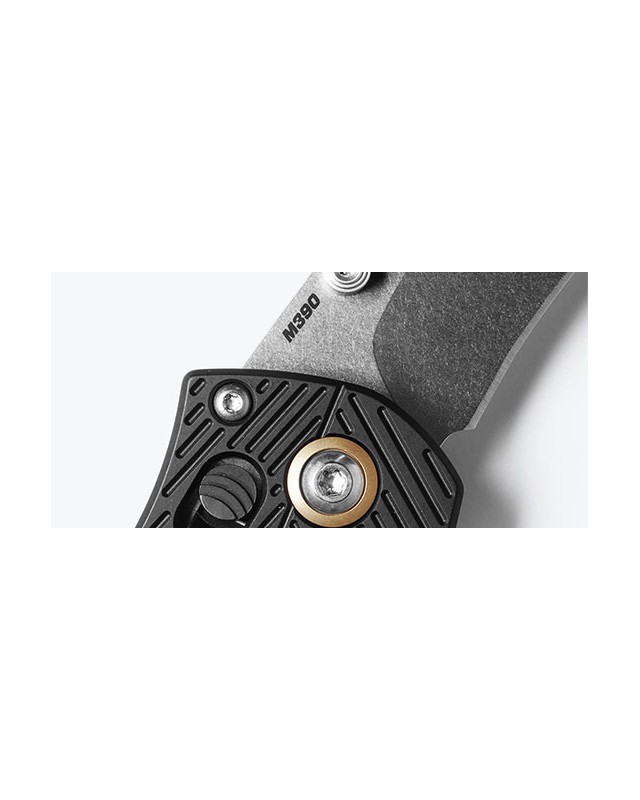 Benchmade SEVEN TEN 710 M390 steel stonewash blade finish black Aluminium handle AXIS lock