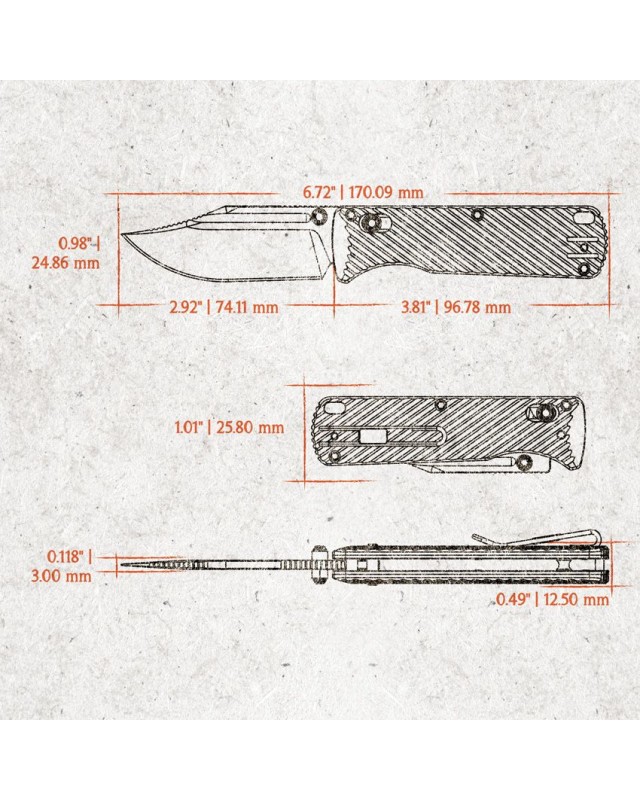 VOSTEED Vombat Bowie shape blade M390 premium steel Copper Dune finish Crossbar Lock black Aluminum Handle A4106