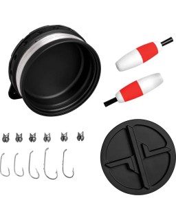 Exotac XREEL Survival Pocket Fishing Kit Black Aluminium