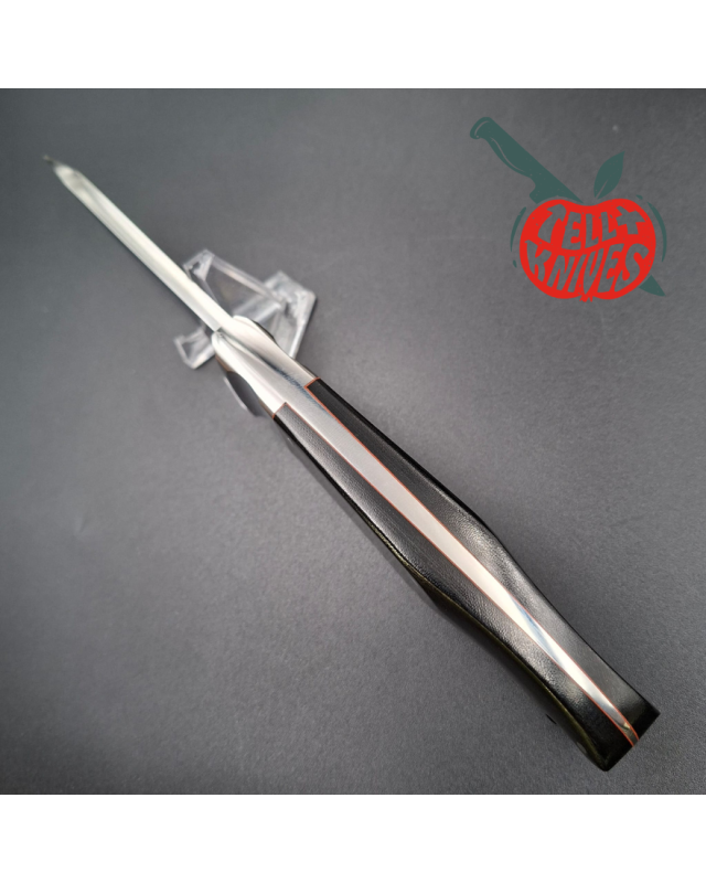 Cold Steel Pendleton Custom Classic Fixed Blade Knife VG-1 SAN MAI black micarta handle brown leather sheath