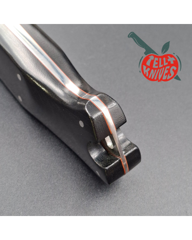 Cold Steel Pendleton Custom Classic Fixed Blade Knife VG-1 SAN MAI black micarta handle brown leather sheath