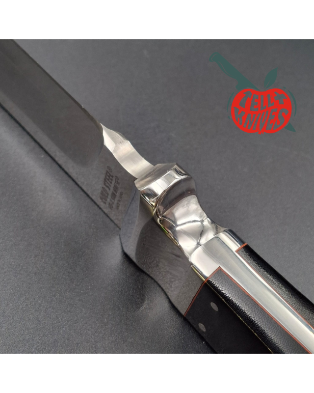 Cold Steel Pendleton Custom Classic Fixed Blade Knife VG-1 SAN MAI black micarta handle brown leather sheath