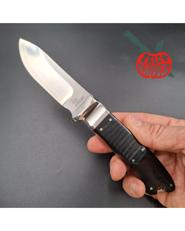 Cold Steel Pendleton Custom Classic Fixed Blade Knife VG-1 SAN MAI black micarta handle brown leather sheath