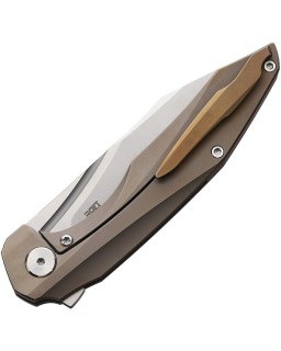 CMB Dagon folding knife M390 premium stainless steel Framelock Bronze Titanium handle flipper