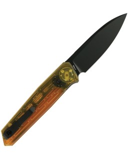 REATE Knives PL-6 folding knife Nitro V stainless steel PVD black finish blade Ultem handle Pivot lock