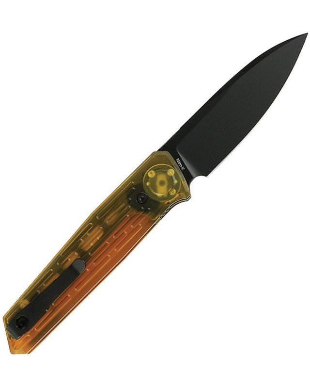 REATE Knives PL-6 folding knife Nitro V stainless steel PVD black finish blade Ultem handle Pivot lock