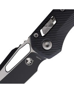 Microtech Knives MSI M390MK steel Ram-Lok M390MK steel Two Tone Finish Black G10