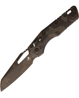 Microtech MSI M390MK steel swiss chocolate finish blade Ram-Lok Polymer handle